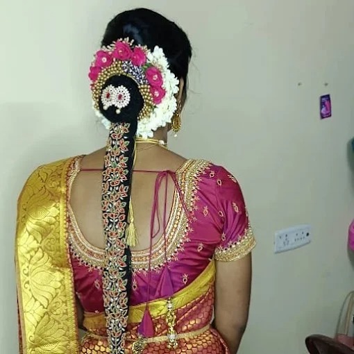 Sharmi Beauty Parlour bridal hair